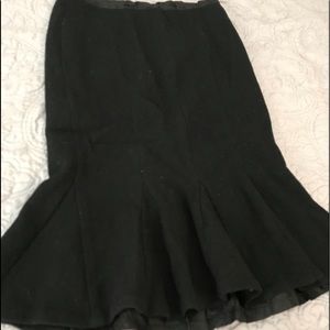 Ann Taylor Black Pencil Skirt with flare
